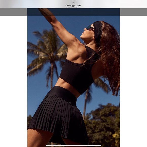 ALO Grand Slam Tennis Skirt Black Size Large - Picture 4 of 7